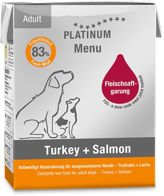 Platinum Natural Menu Moriak + Losos 185 g 12 ks