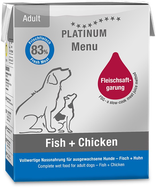 Platinum Natural Menu Ryby + Kurča 185 g 12 ks