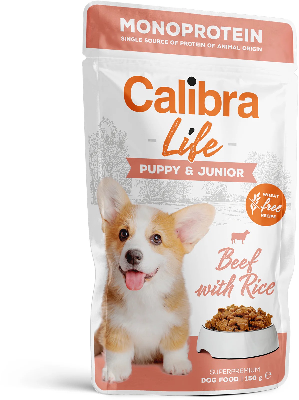 Calibra Dog Life Puppy & Junior Beef 150 g