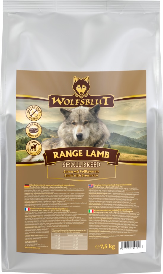 Wolfsblut Dog Small Breed Range Lamb jahňacie s hnedou ryžou 7,5 kg