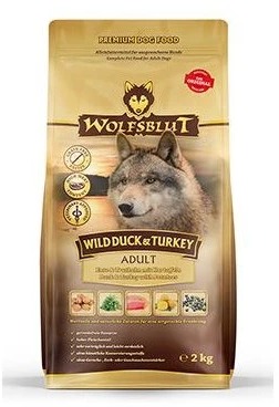 Wolfsblut Dog Adult Wild Duck & Turkey kačica a morka 2 kg