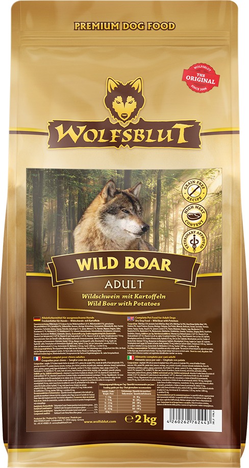 Wolfsblut Dog Adult Wild Boar diviak so zemiakmi 2 kg