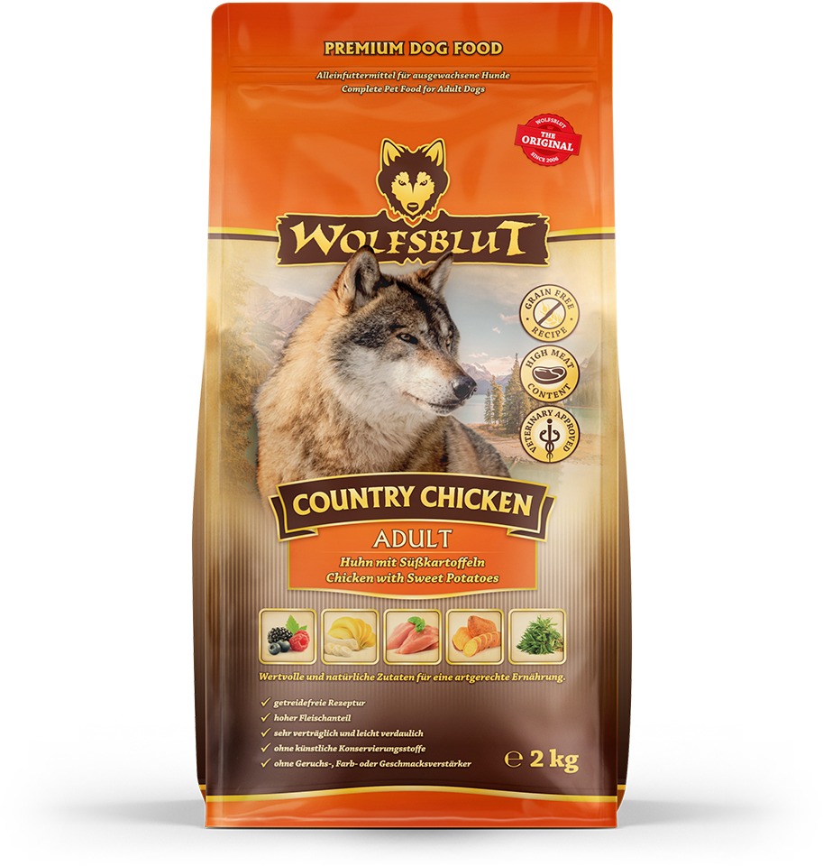 Wolfsblut Dog Adult Country Chicken kura s batatmi 2 kg