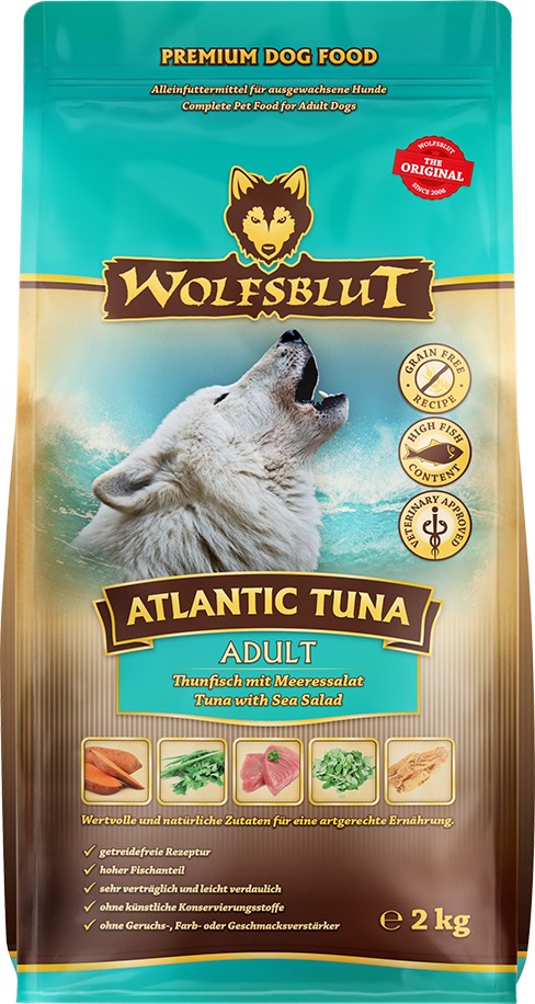 Wolfsblut Dog Adult Atlantic Tuna tuniak s morskými riasami 2 kg