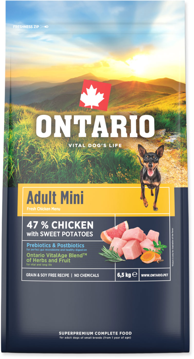 Ontario Adult Mini Chicken & Sweet Potatoes 6,5 kg