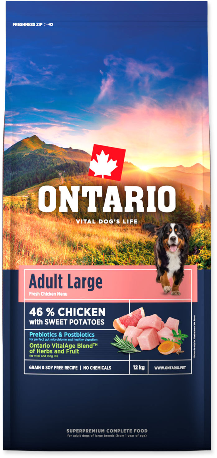 Ontario Adult Large Chicken & Sweet Potatoes 12 kg