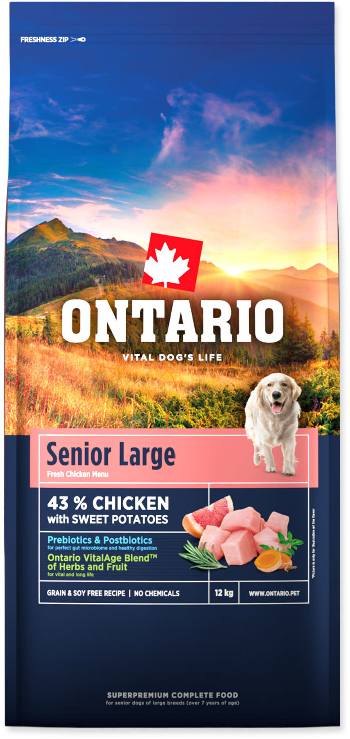 Ontario Senior Large Chicken & Sweet Potatoes 12 kg