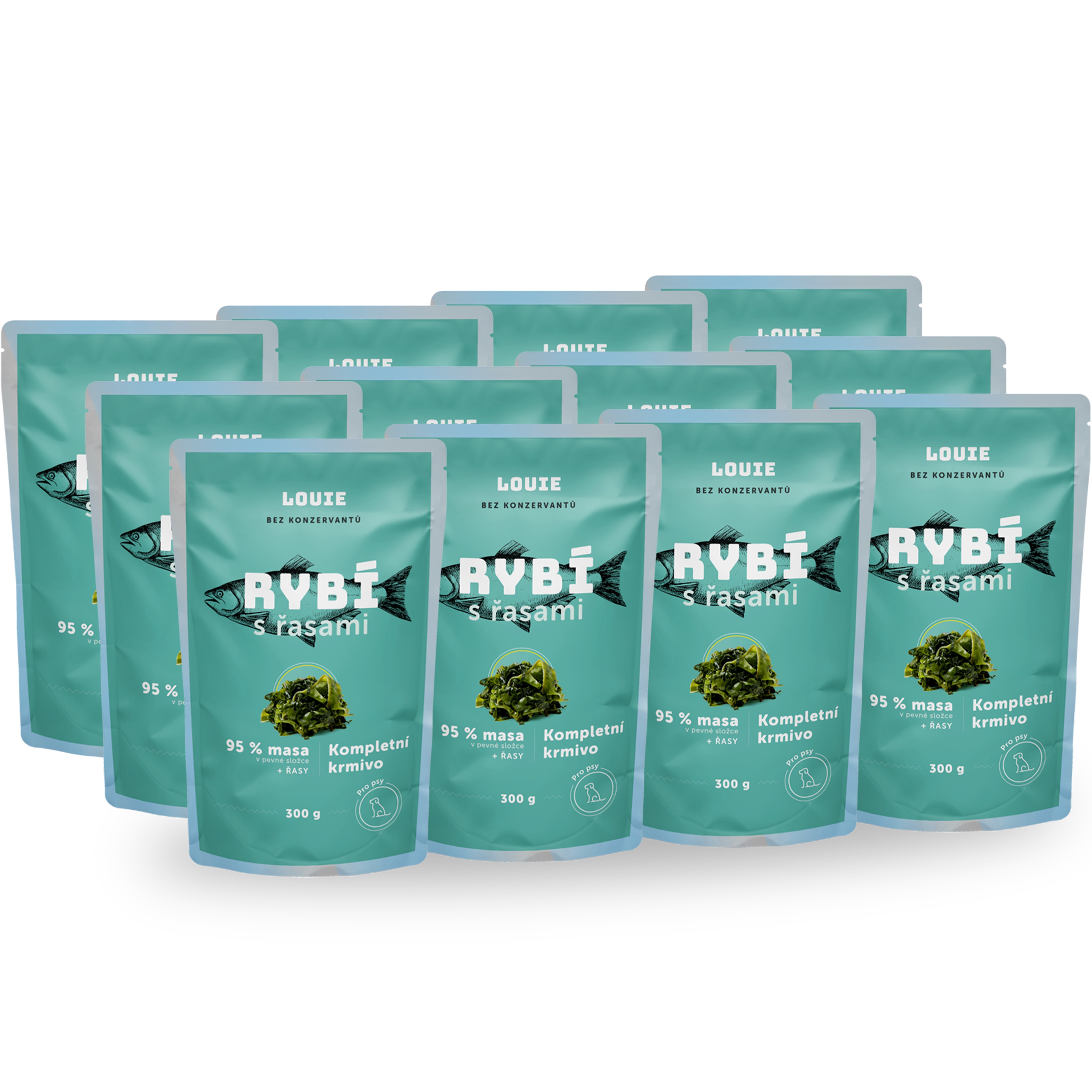 LOUIE losos s rakytníkom, špenátom a prebiotikami 400 g 8 ks