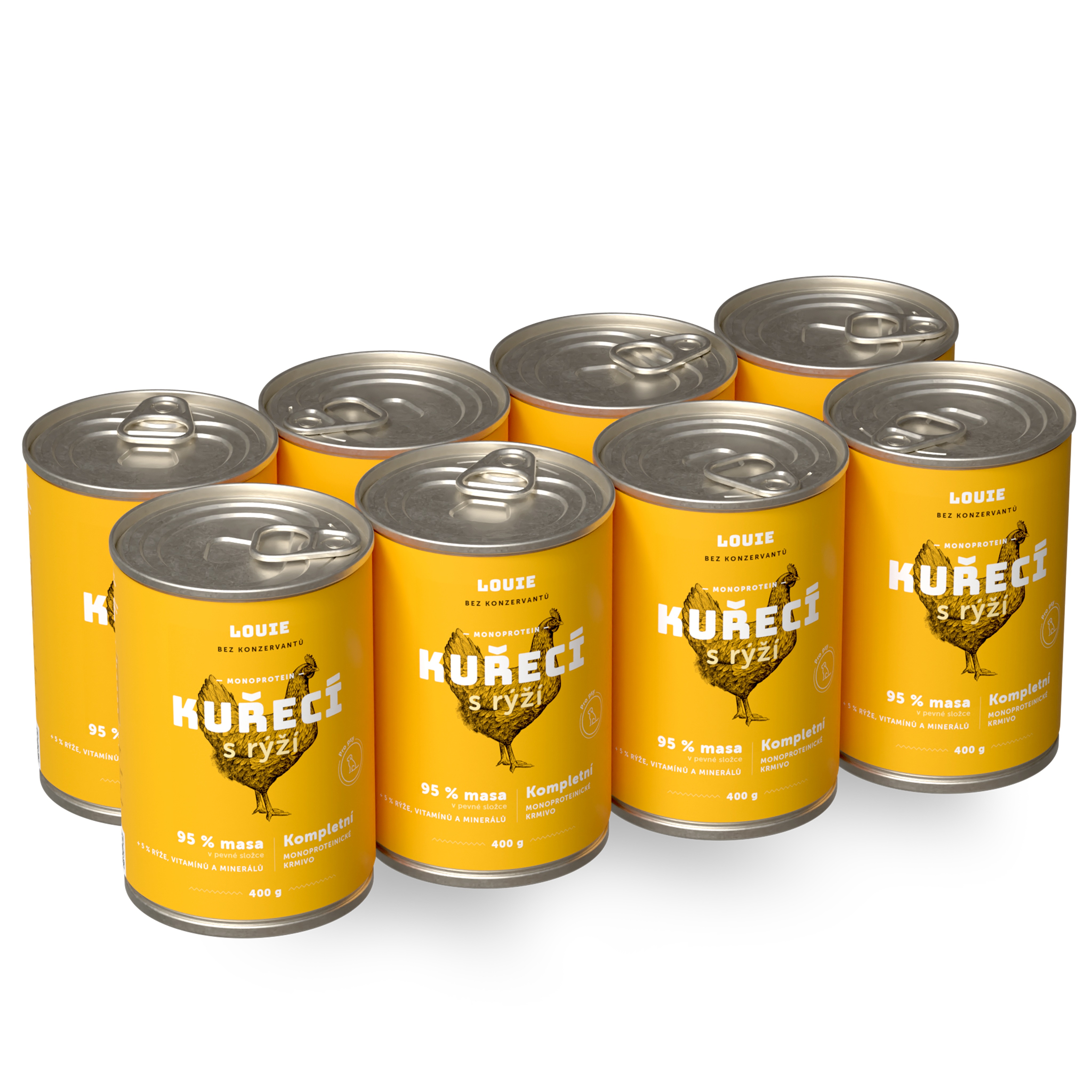 LOUIE balenie kapsičiek hovädzie s mrkvou, vitamínmi a minerálmi 12× 300 g