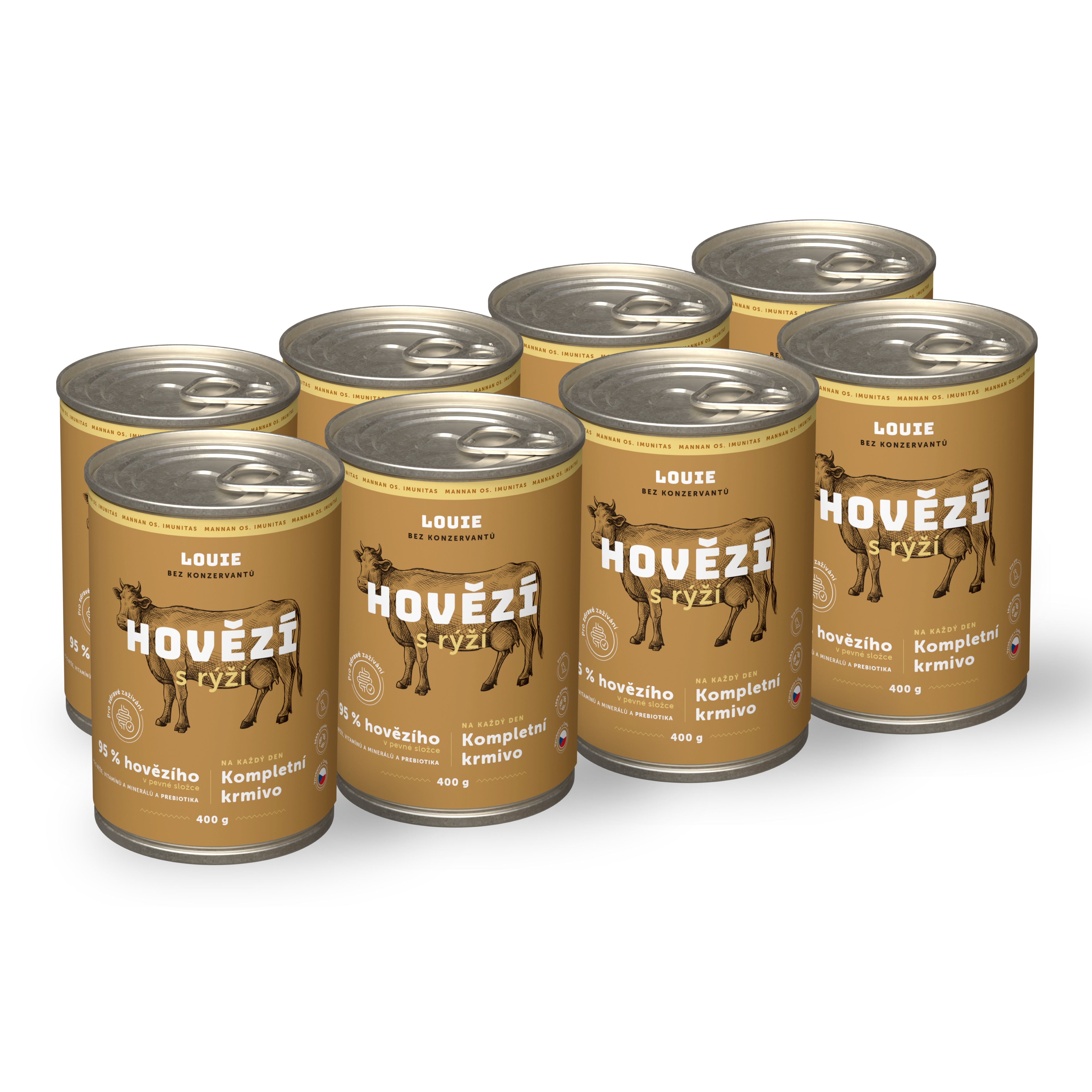 LOUIE balenie kapsičiek morčacie s lososom a žihľavou 10× 150 g