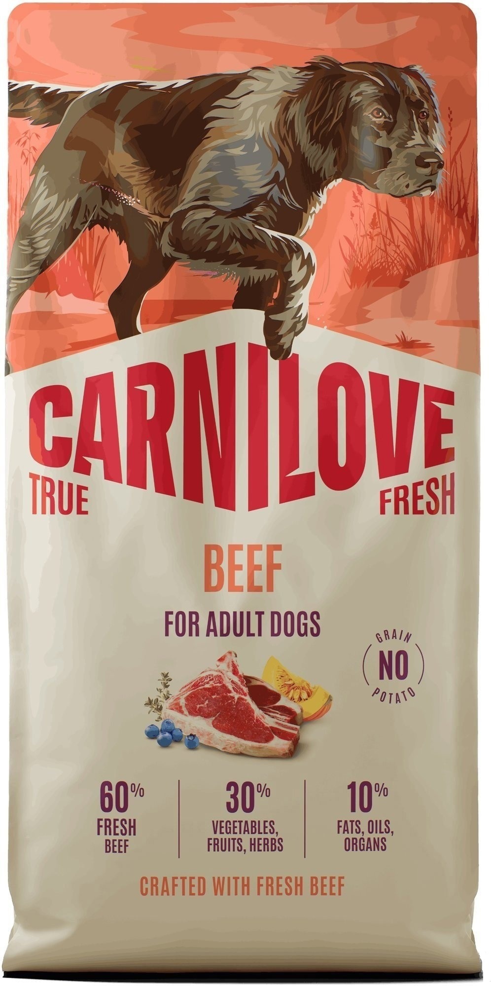 Carnilove True Fresh Dog Dry Beef Adult All Breeds 12 kg