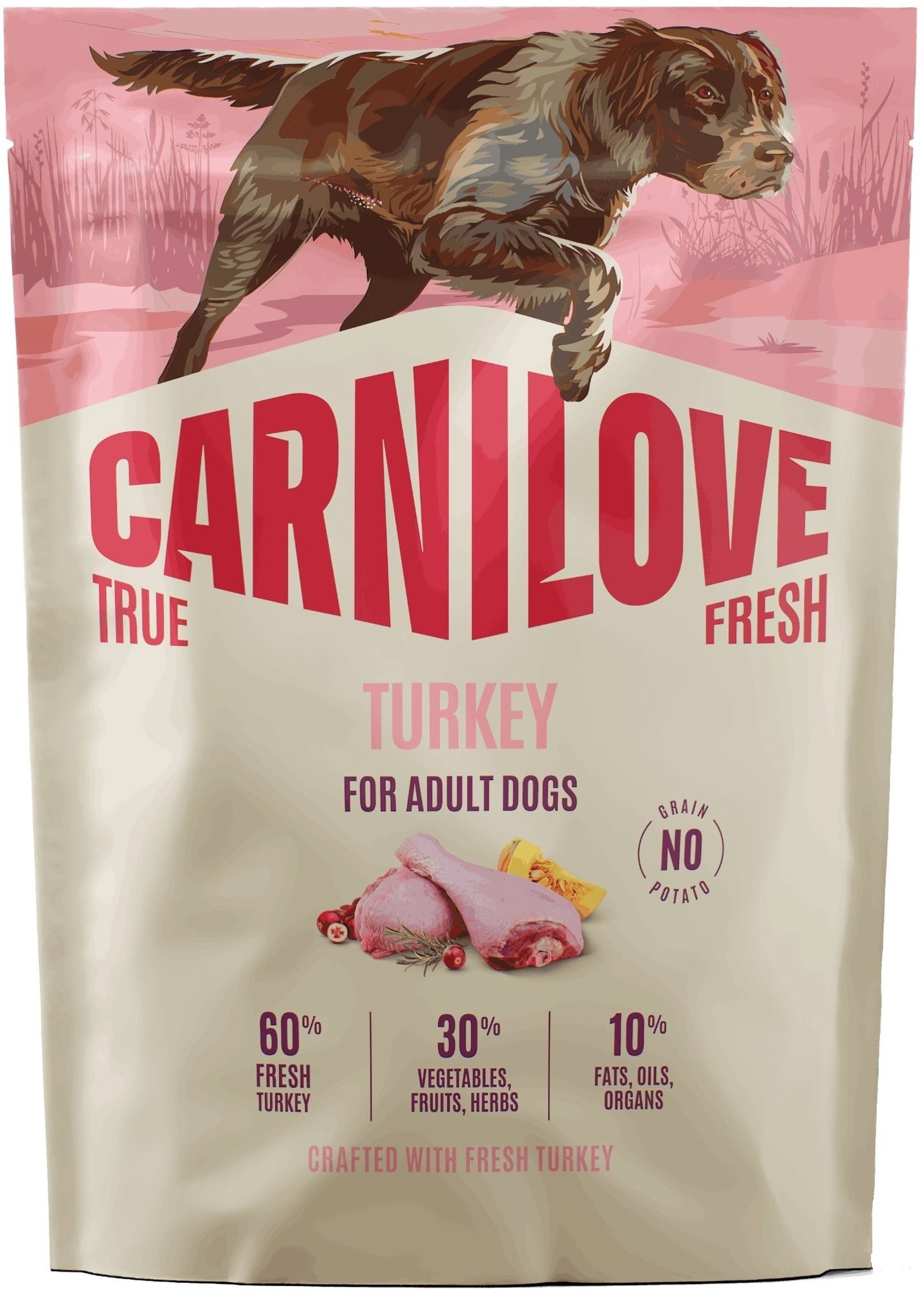 Carnilove True Fresh Dog Dry Turkey pre Adult All Breeds 1,5 kg