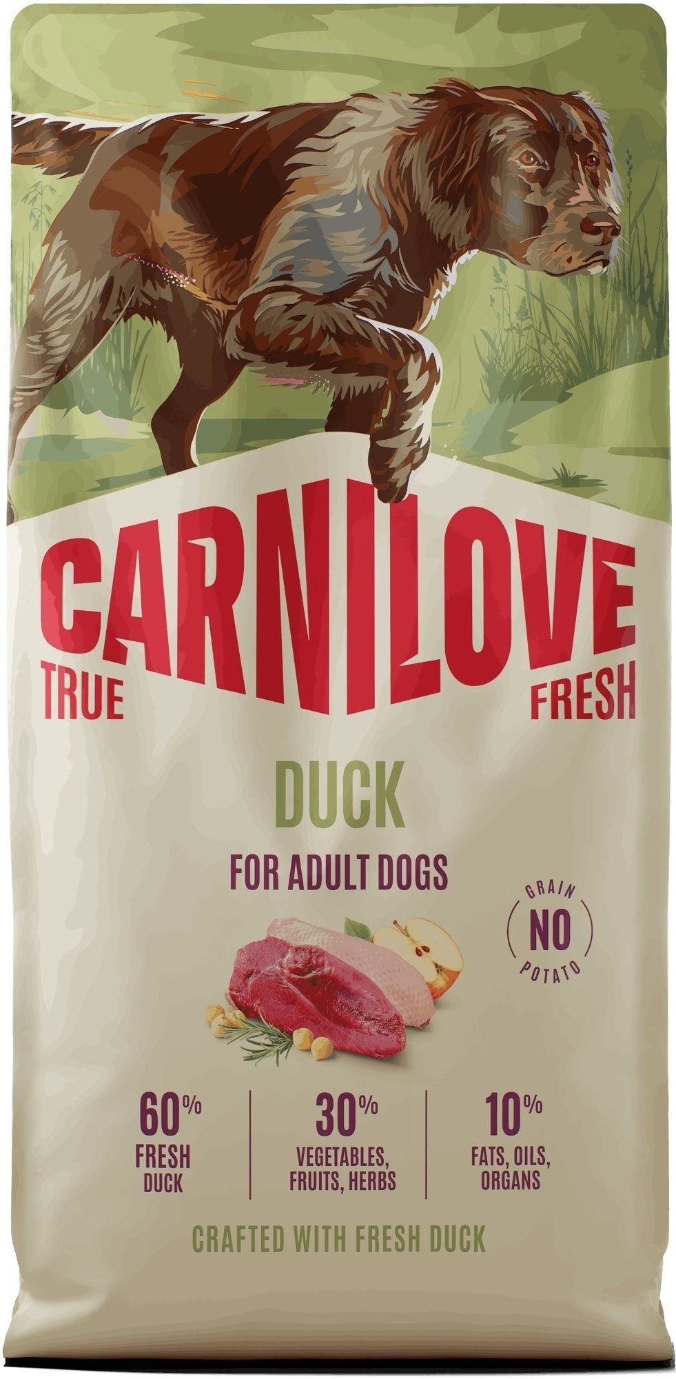 Carnilove True Fresh Dog Dry Duck pre Adult All Breeds 12 kg