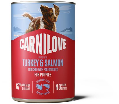 Carnilove Dog Can Paté Made with Turkey & Salmon pre Puppies 400 g