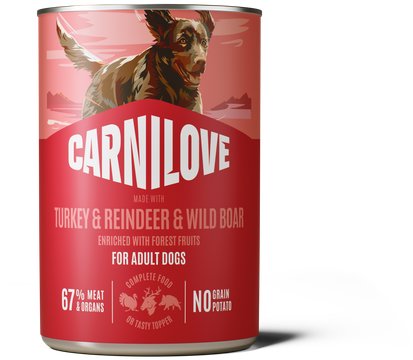 Carnilove Dog Can Paté Made with Turkey & Reindeer & Wildboar 400 g