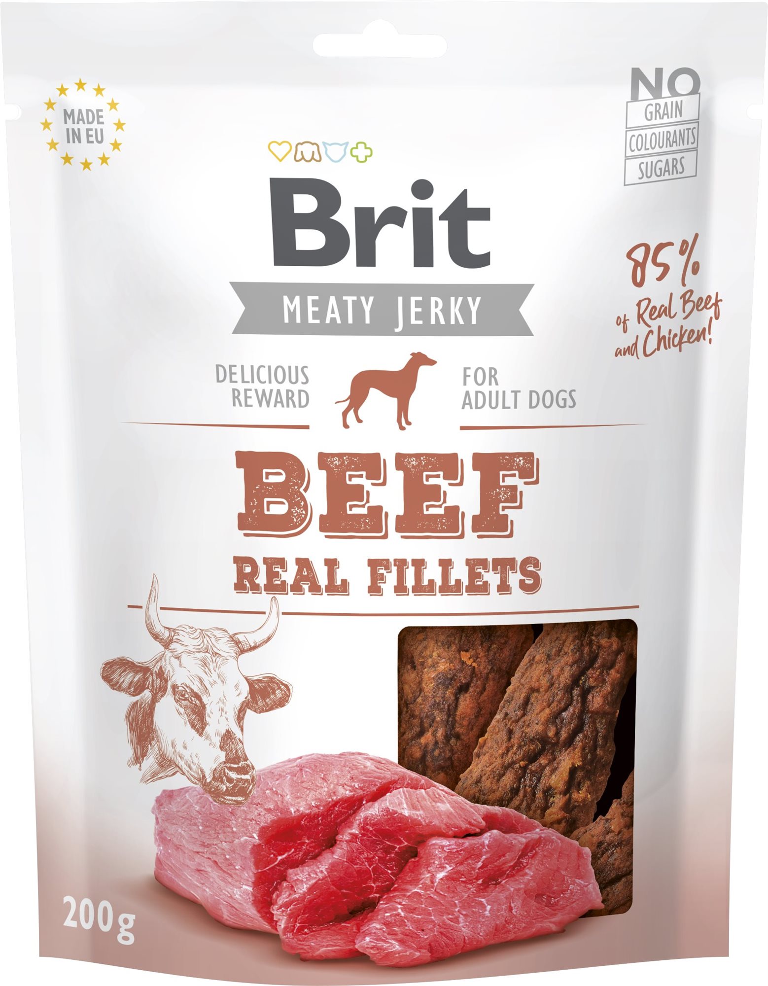 Brit Jerky Beef Fillets 200 g