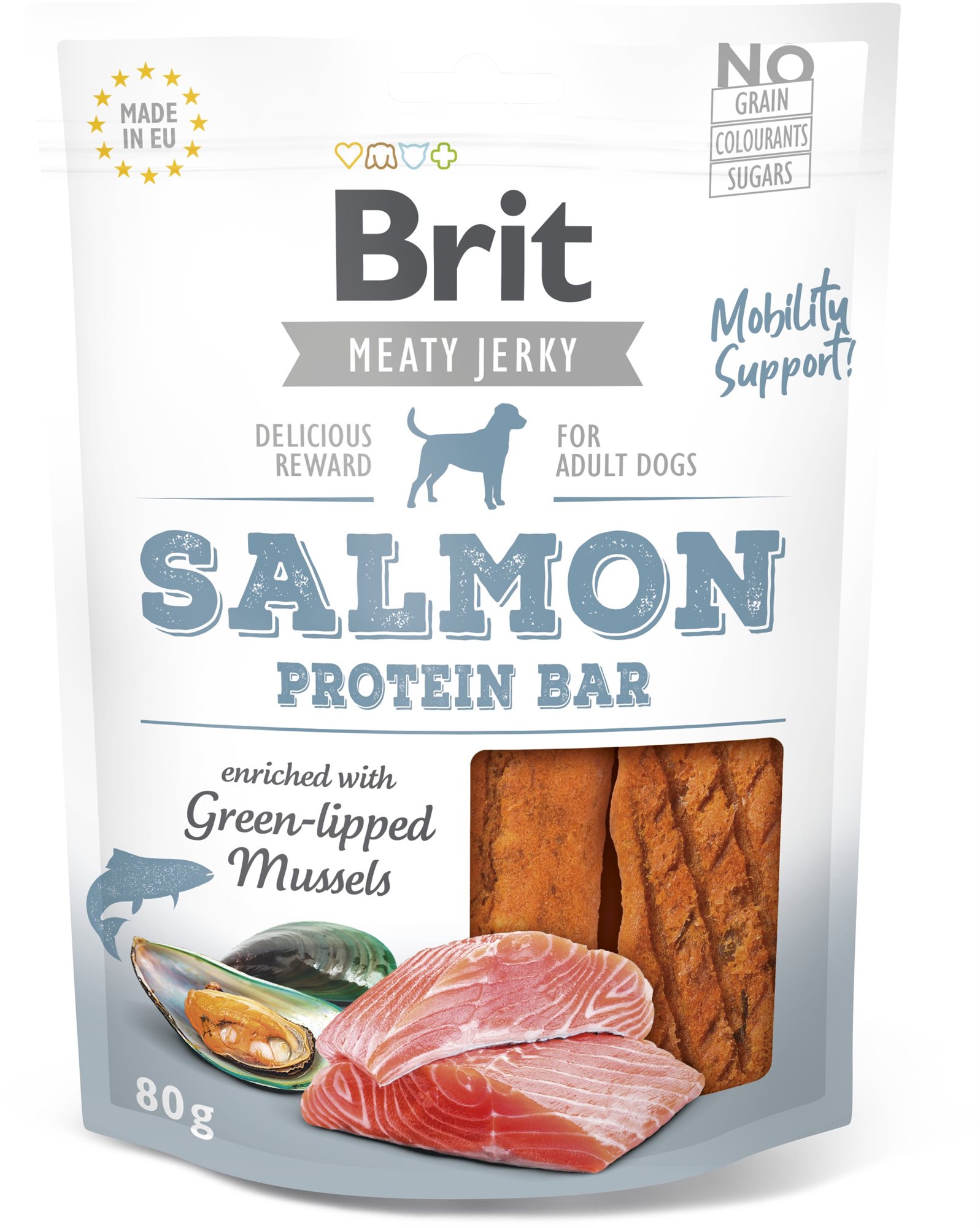 Brit Jerky Salmon Protein Bar 80 g
