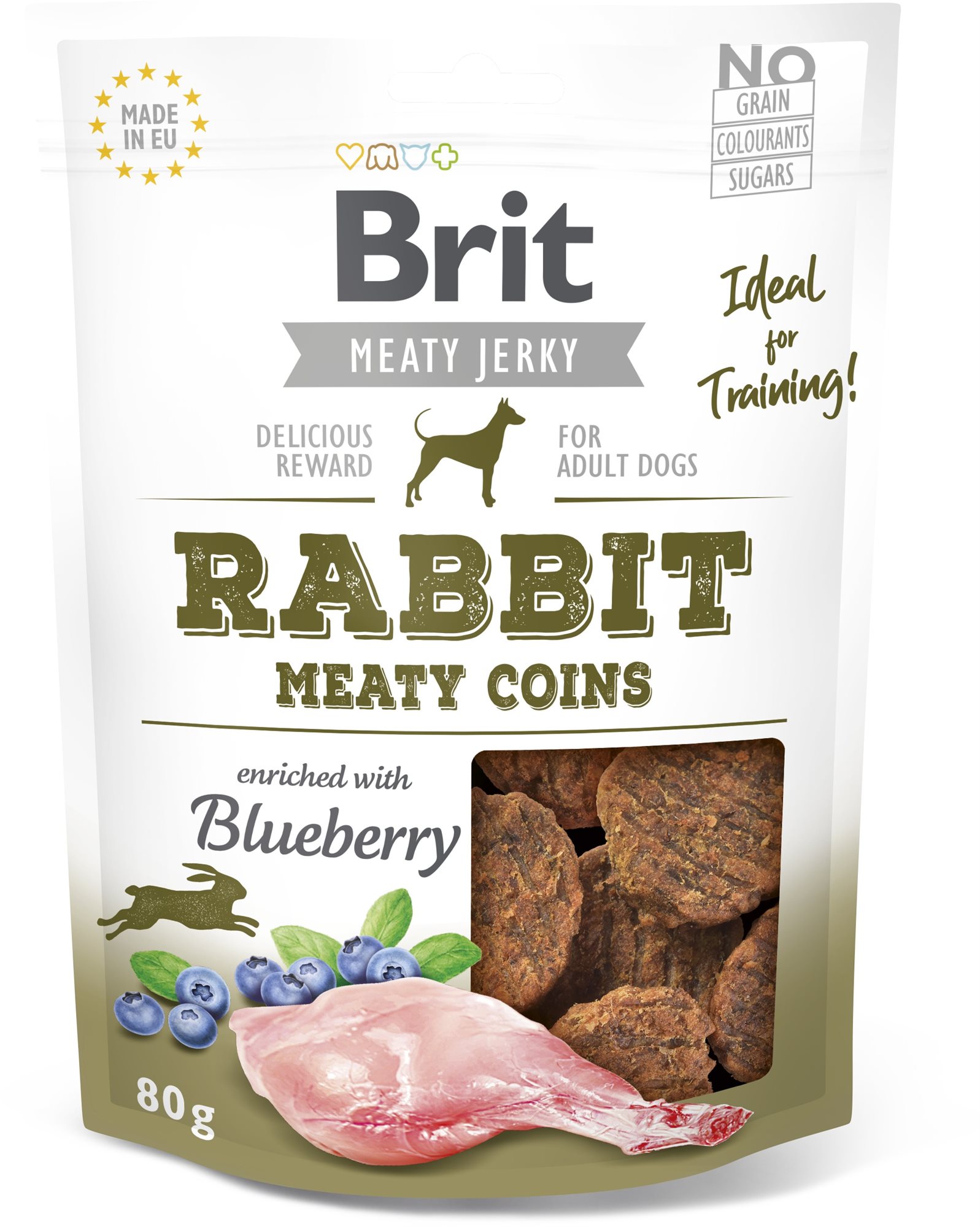 Brit Jerky Rabbit Meaty Coins 80 g