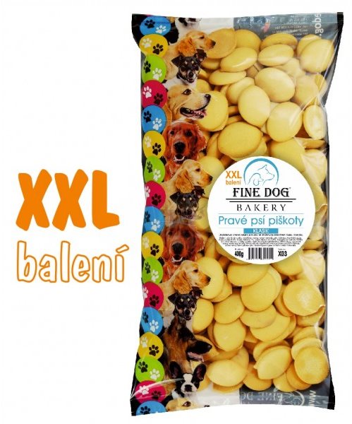 FINE DOG Piškóty ŽLTÉ XXL balenie 400 g