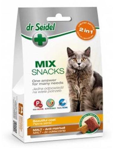 Dr. Seidel snacks for cats MIX 2 in 1 for beautiful coat & malt 60 g