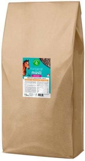 Zelená krajina Konopné müsli pre kone 15 kg