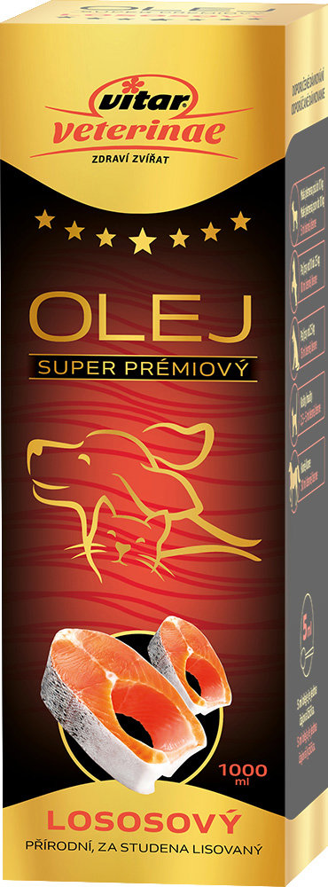 Vitar Veterinae Lososový olej 1000 ml