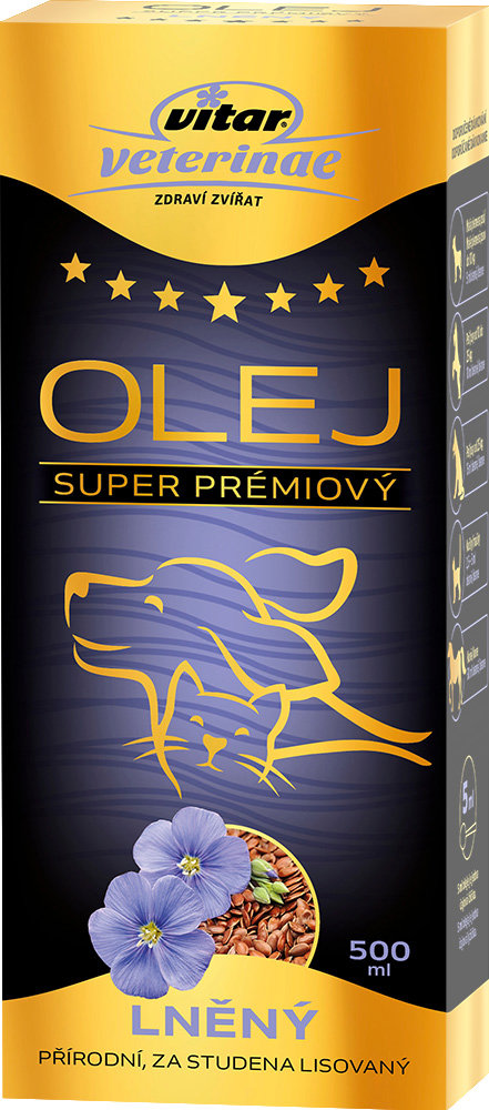 Vitar Veterinae Ľanový olej 500 ml