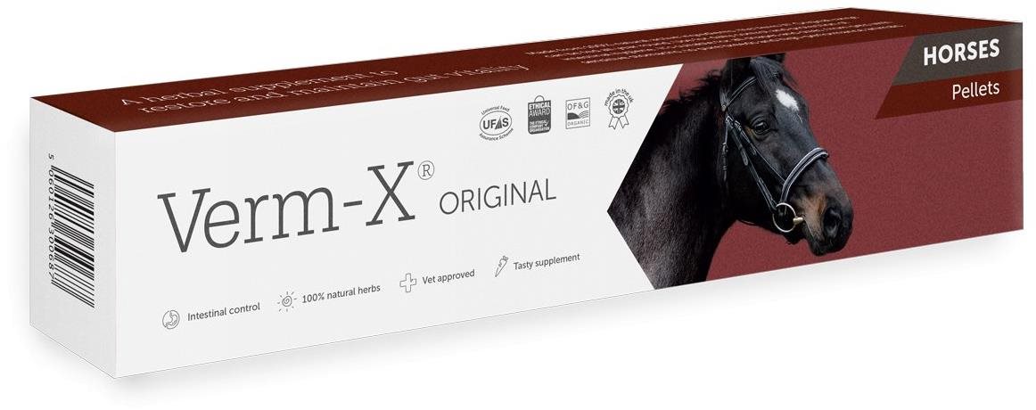 Verm-X Prírodné pelety proti črevným parazitom pre kone 250 g