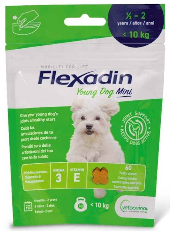 Flexadin Young Dog Mini žuvací 60 tbl