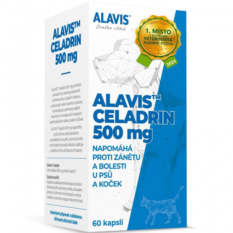 ALAVIS™ Celadrin Pre psy a mačky 500 mg 60 kapsúl
