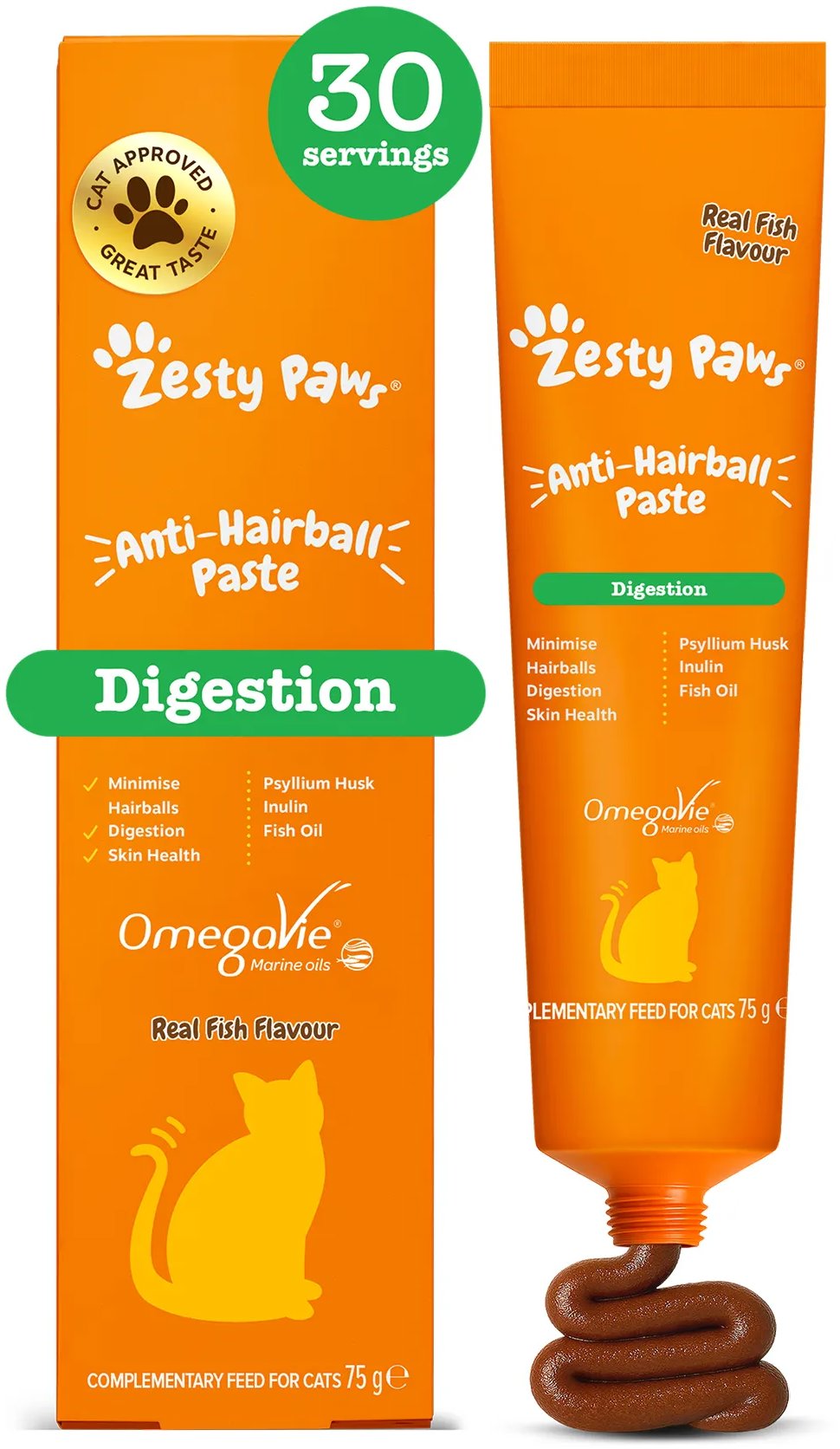 Zesty Paws Anti-Hairball Paste 75 g