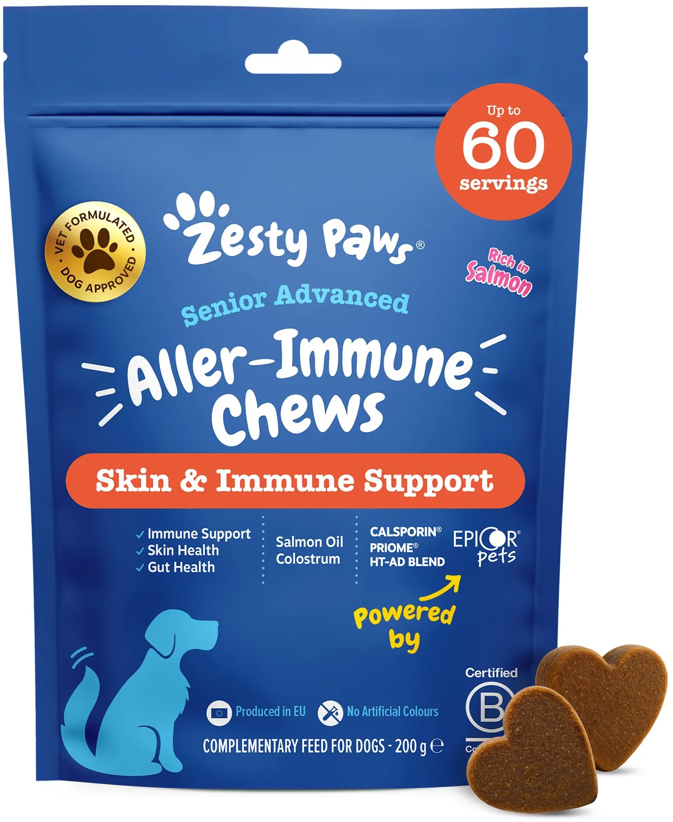 Zesty Paws Senior Advanced Allergy & Immune Chews 60 ks