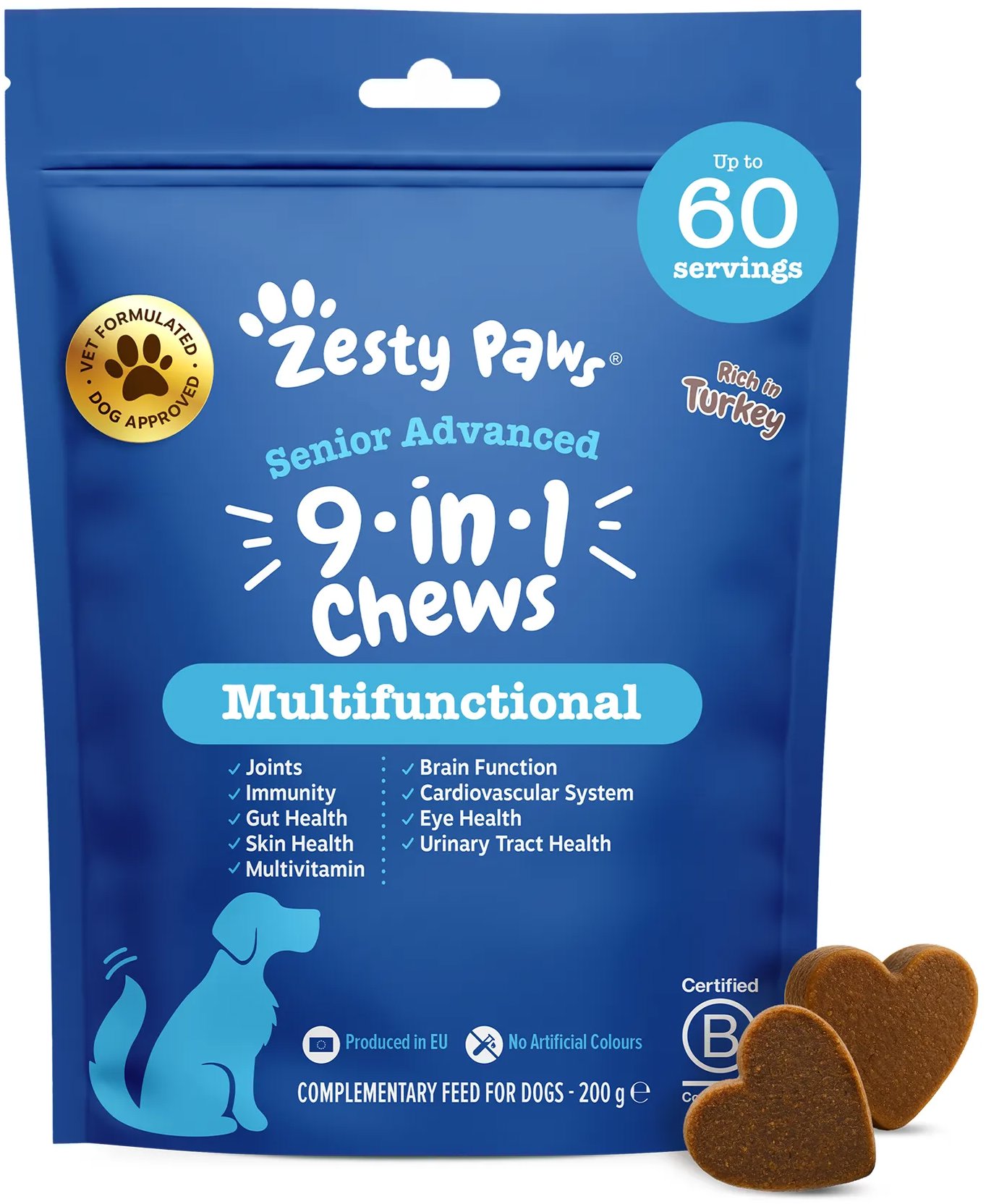 Zesty Paws Senior Advanced 9-in-1 Chews 60 ks