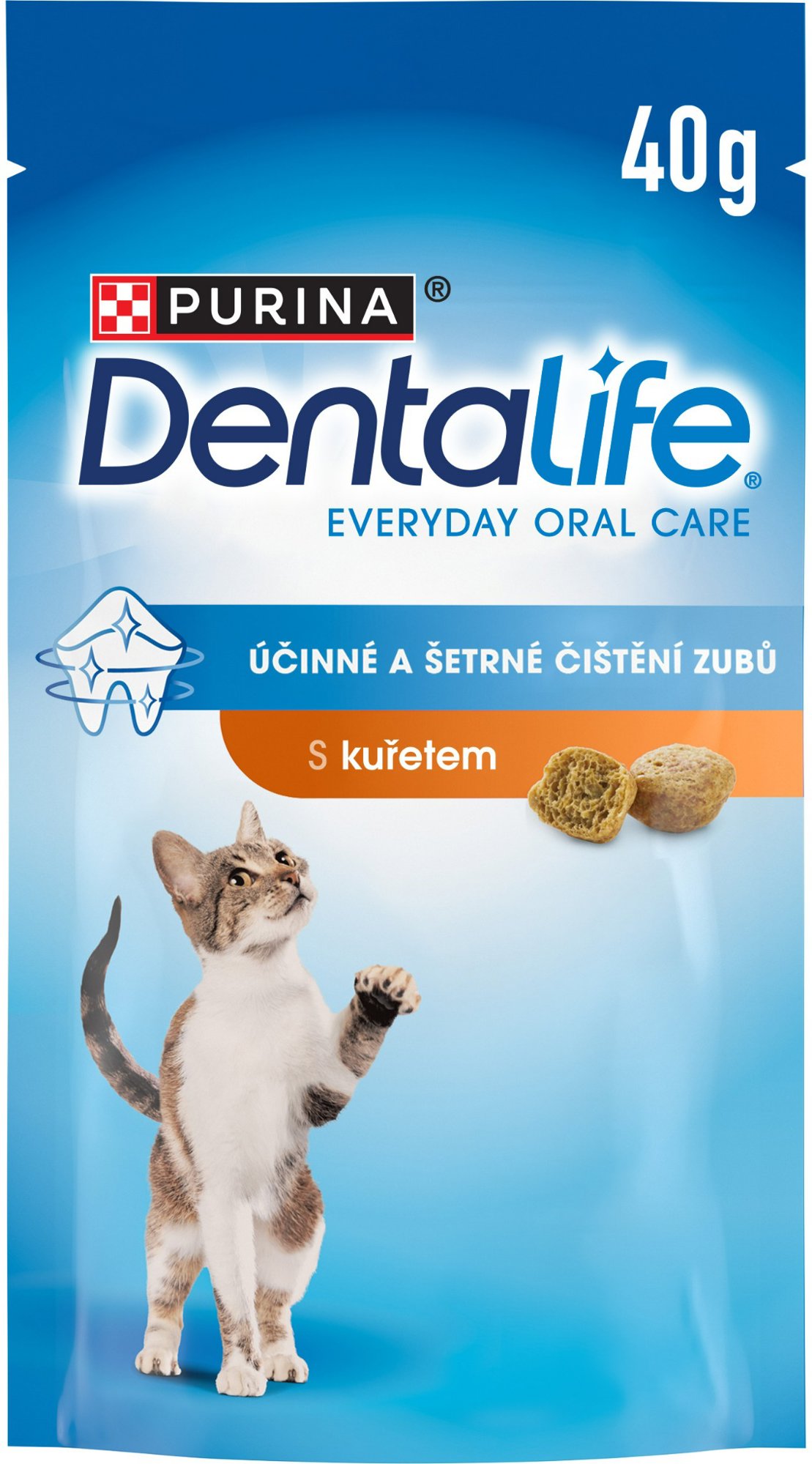 Dentalife maškrty pre mačky kura 40 g