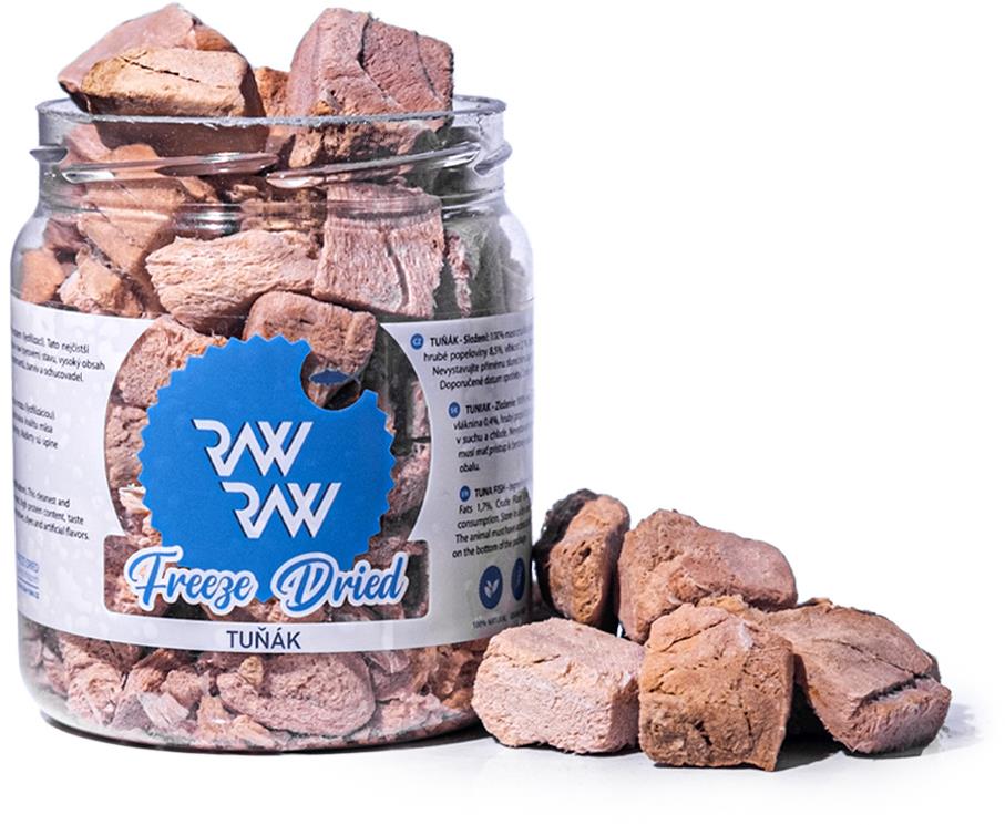 Raw Raw pochúťka mrazom sušené mäso z Tuniaka 70 g