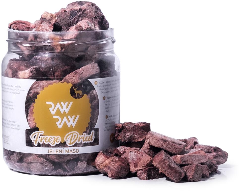 Raw Raw pochúťka mrazom sušené Jelenie mäso 80 g