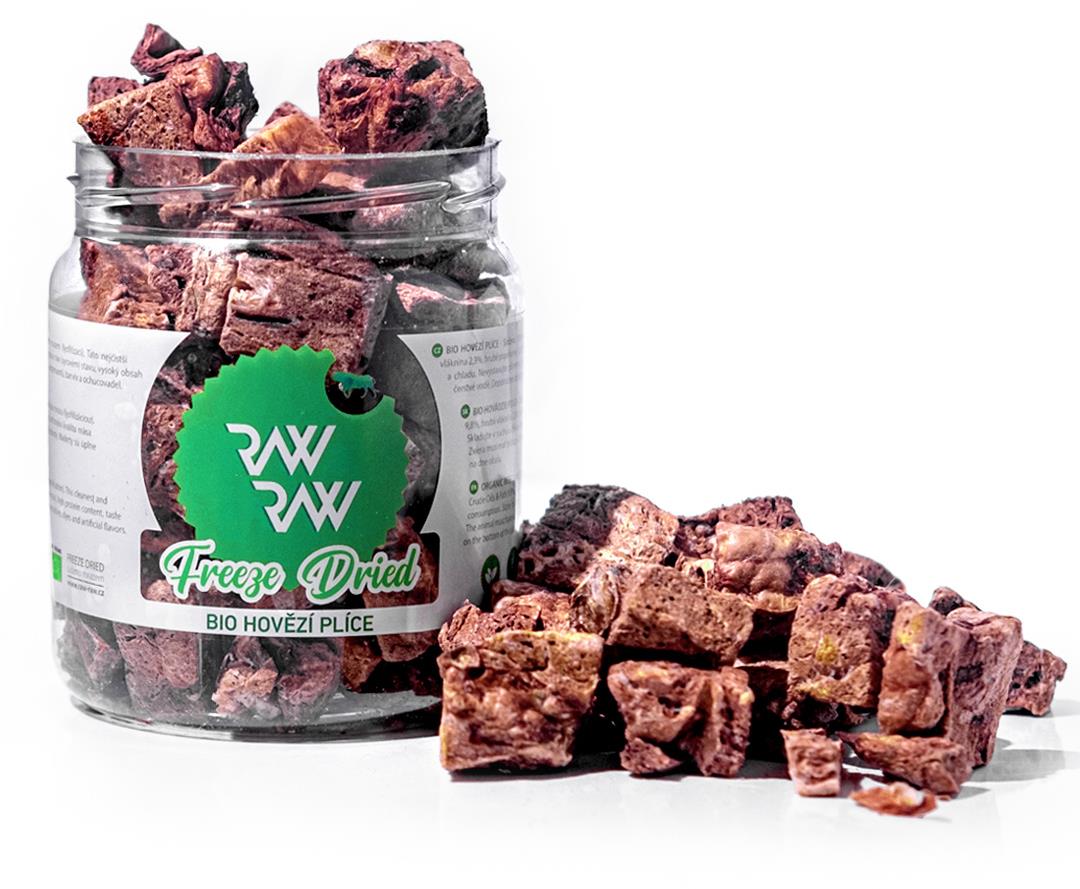 Raw Raw pochúťka mrazom sušené BIO Hovädzie pľúca 50 g