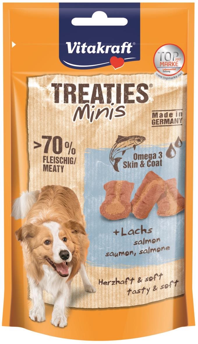 Vitakraft Dog pochúťka Treaties Minis losos, omega 3, 48 g