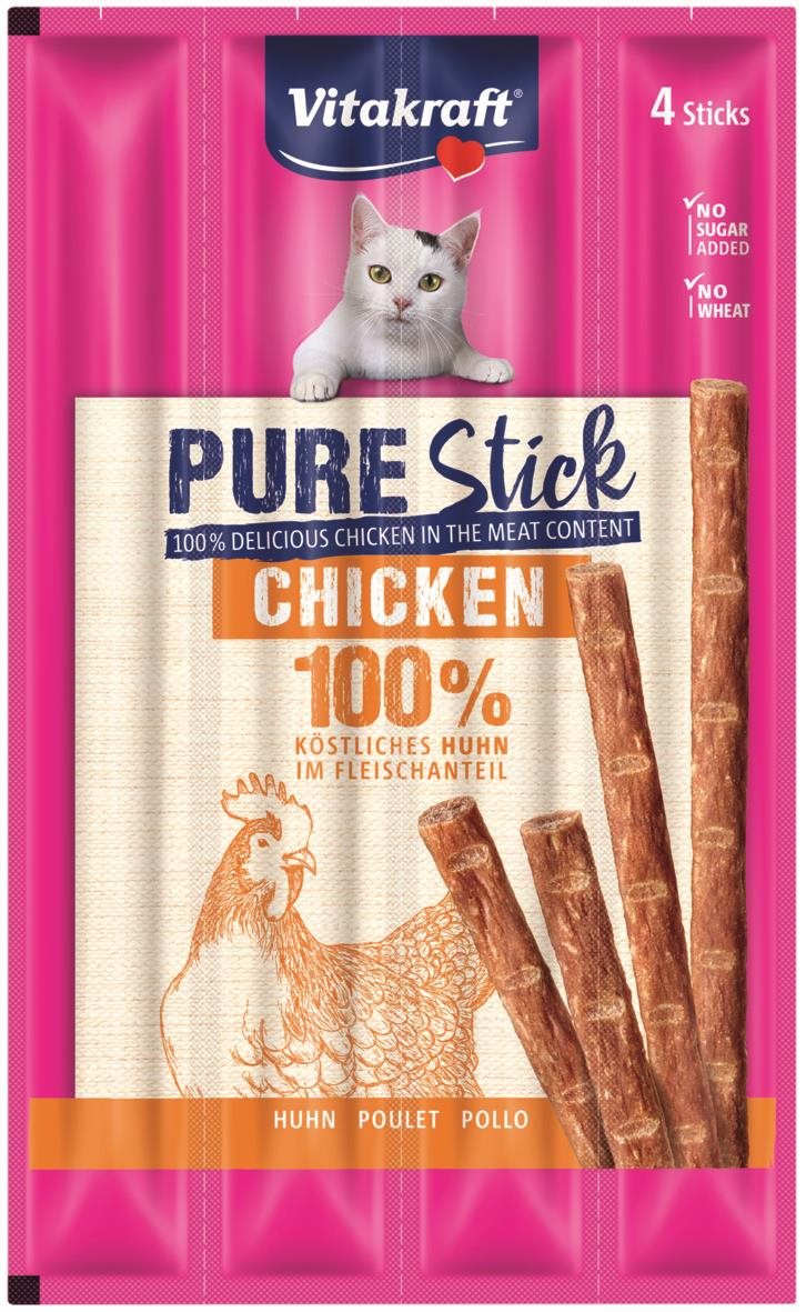 Vitakraft Cat pochúťka Pure Stick chicken 4× 5 g