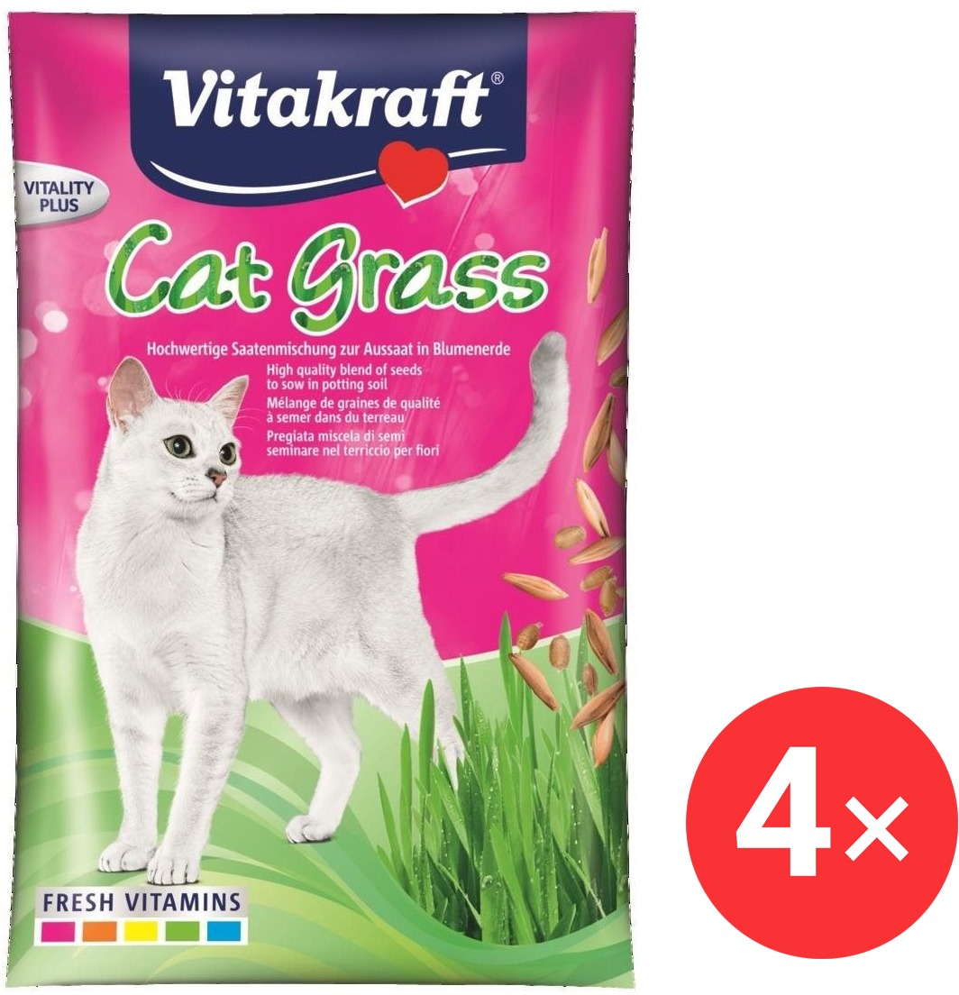 Vitakraft Cat Grass náhradná náplň 4× 50 g