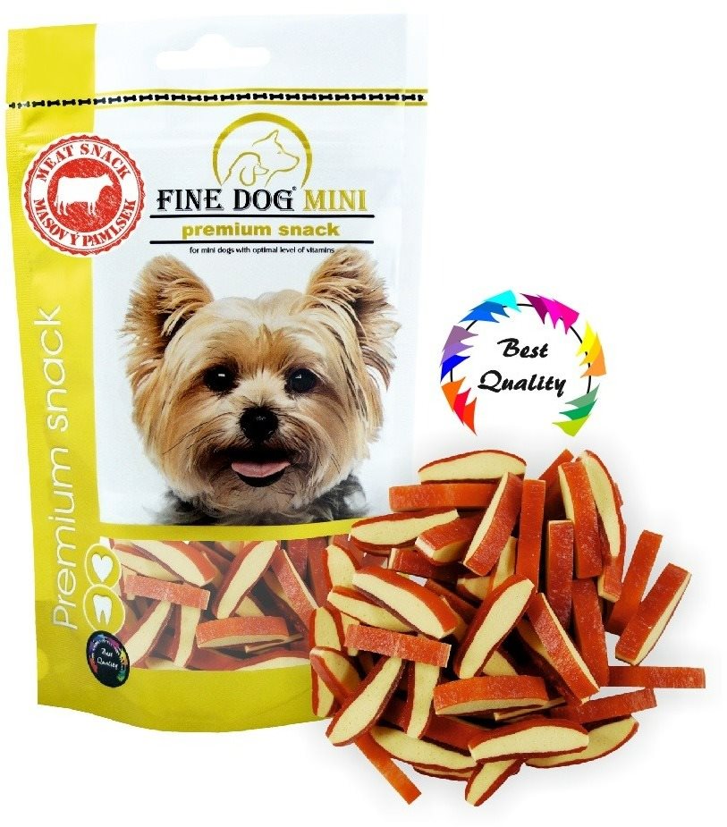 FINE DOG MINI Sandwich MINI strips HOVÄDZIE 80 g