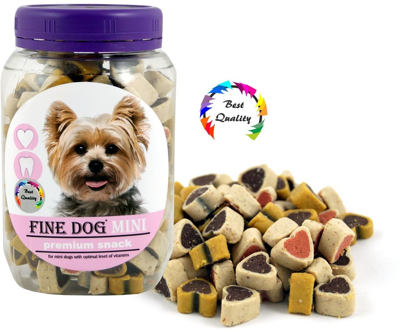 FINE DOG MINI Srdiečka Soft MIX 280 g