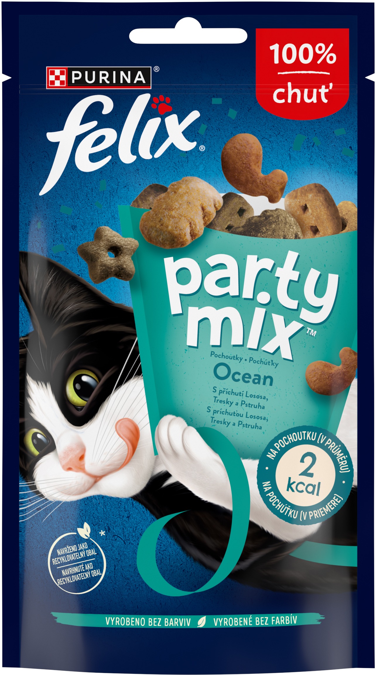 Felix Party Mix maškrty pre mačky Ocean Mix 60 g