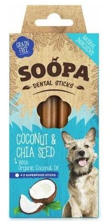 Soopa Dentální tyčinky s kokosom a chia semienkami 100 g