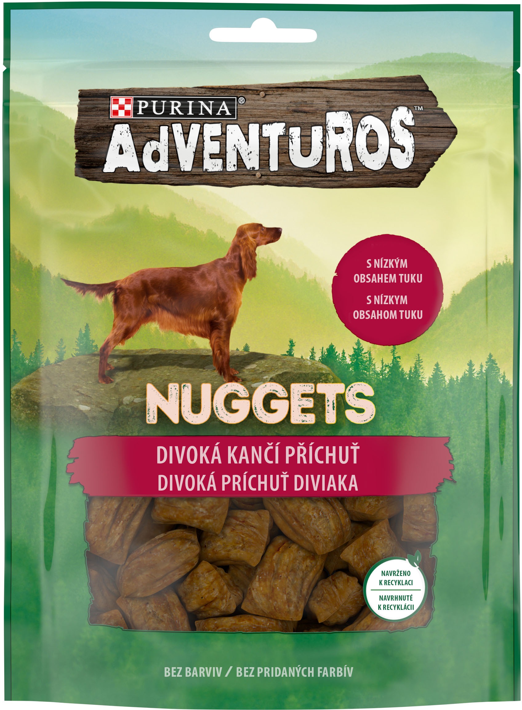 Adventuros Nuggets maškrty pre psov diviačie 90 g