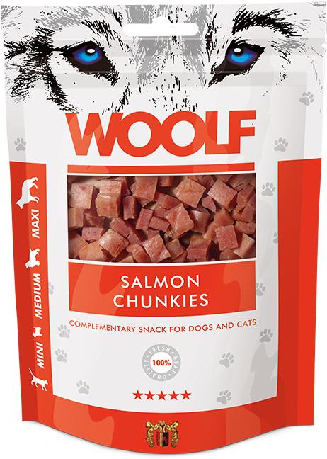 Woolf Salmon Chunkies 100 g
