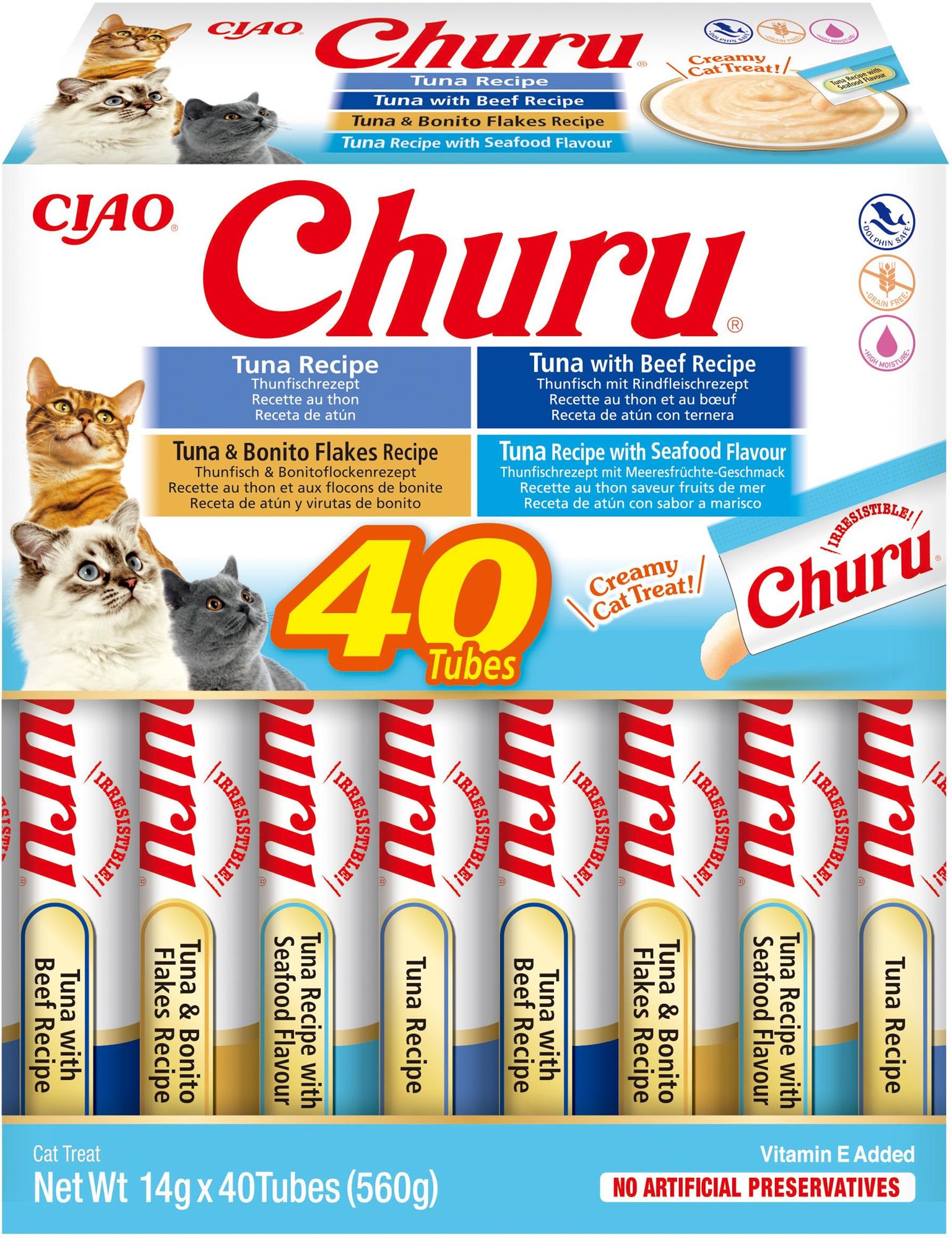Ciao Churu Cat BOX tuniakový výber 40× 14 g