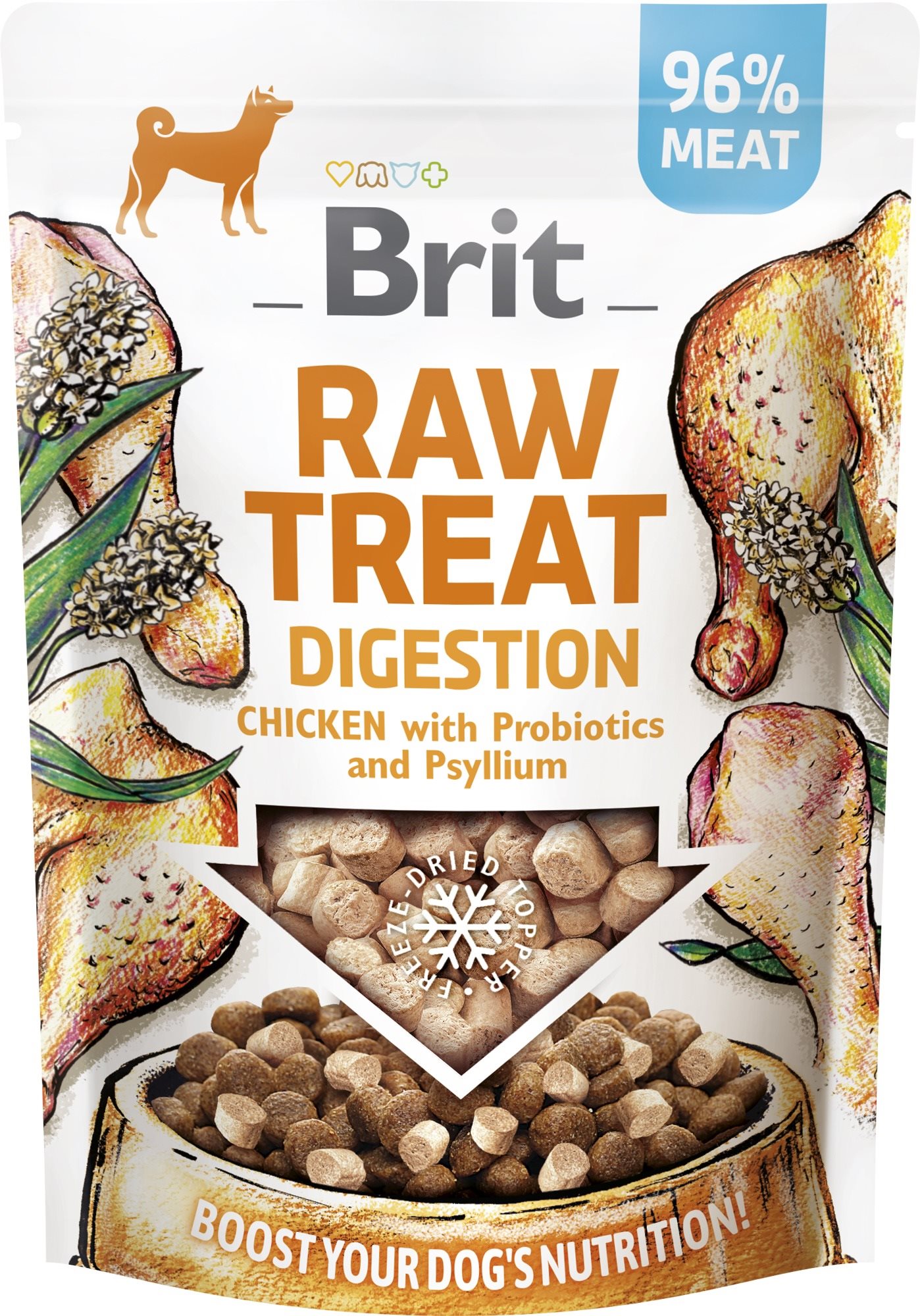 Brit Raw Treat Digestion Freeze-dried treat and topper Chicken 40 g