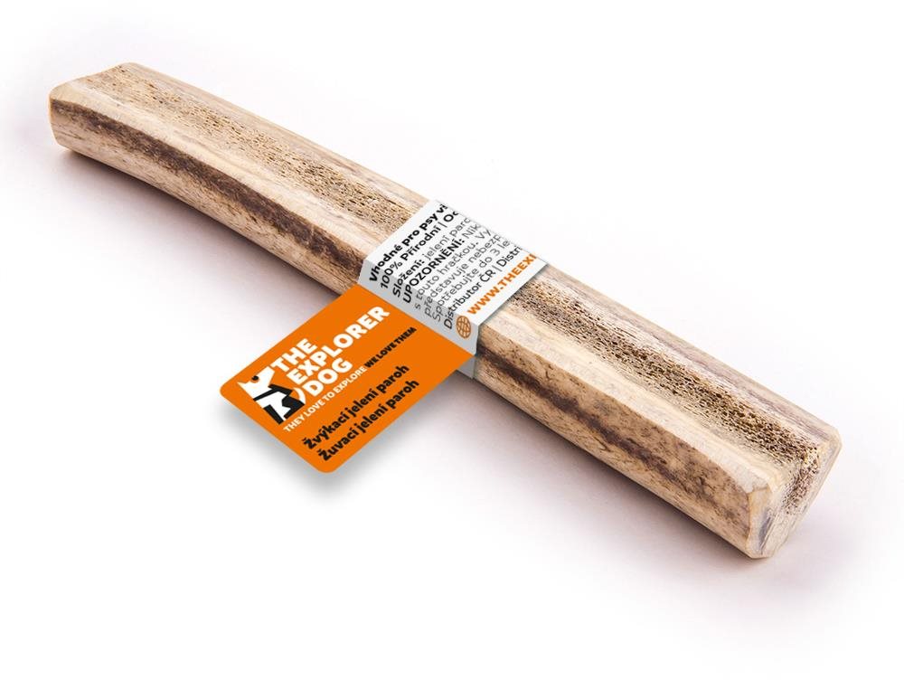 Explorer dog Žuvací jelení paroh L mäkký