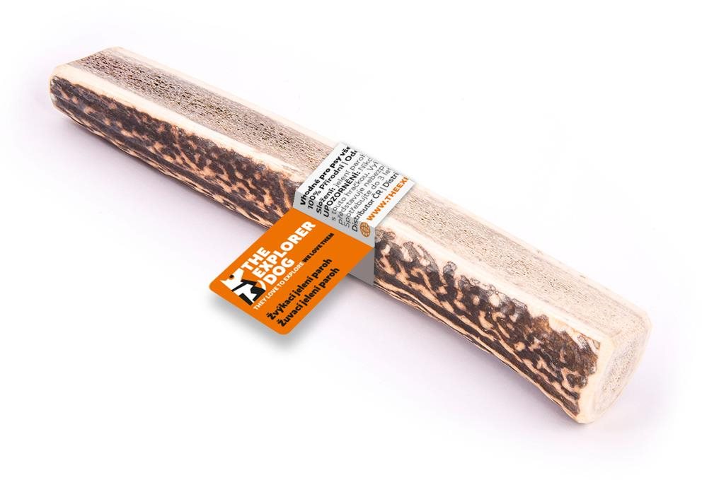 Explorer dog Žuvací jelení paroh XL mäkký